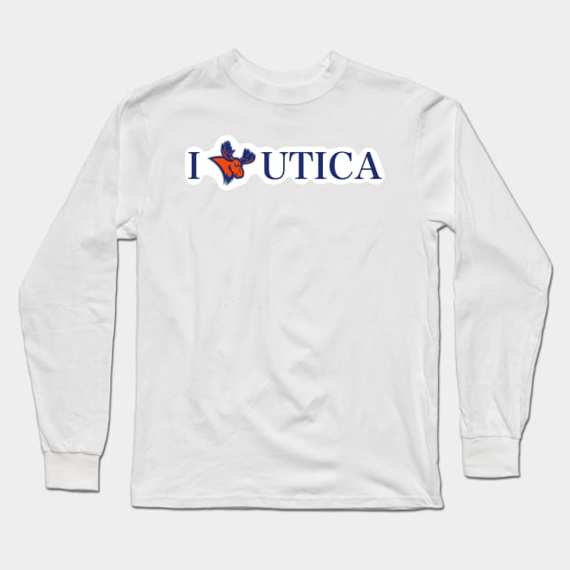 I HEART UTICA (with UC logo) Long Sleeve T-Shirt by anrockhi